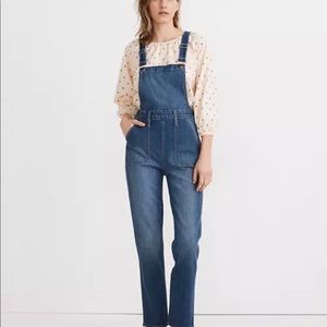 Madewell stovepipe overalls